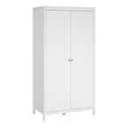 Maria Trio - Bedside Table 2 Drawers/ 3+2 DrawerChest/ 2 Door Wardrobe in White