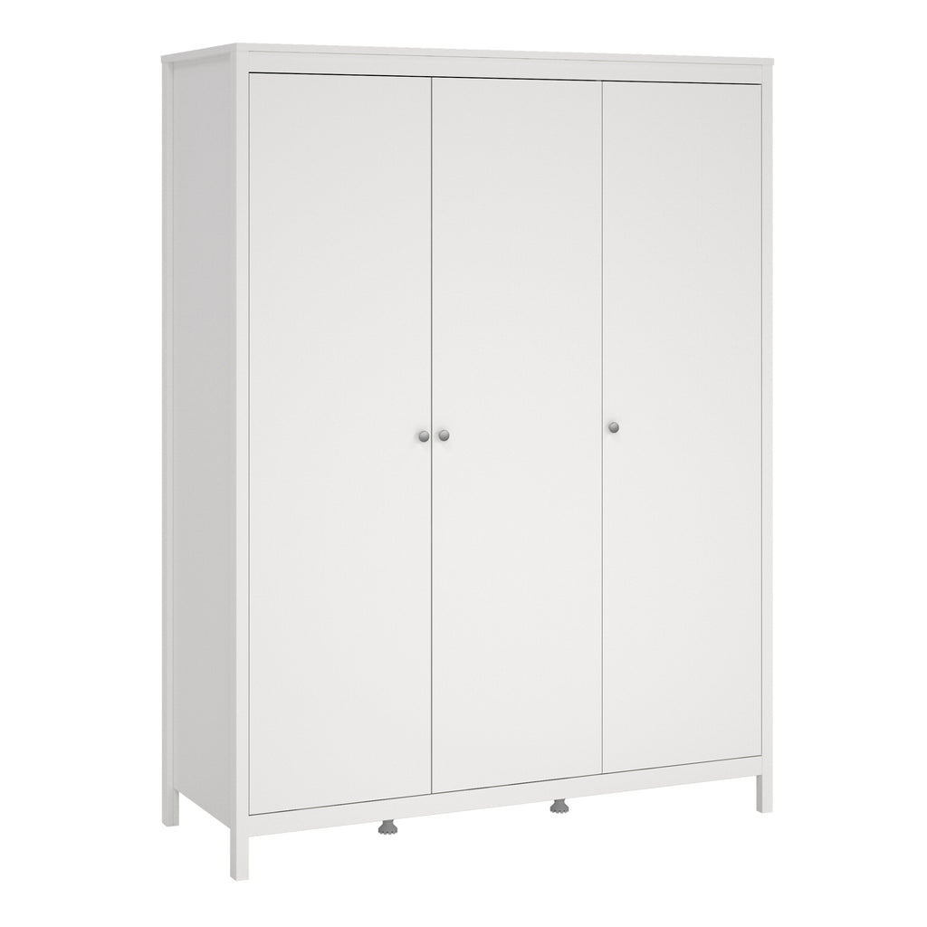 Maria Trio- 2 Drawer Bedside/ 3+2 Chest/ 3 Door Wardrobe in White