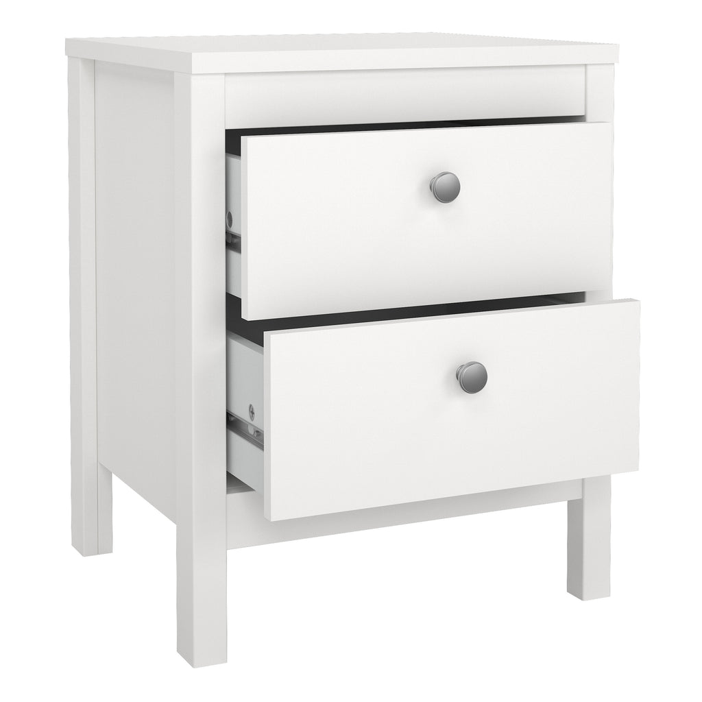 Maria Trio- 2 Drawer Bedside/ 3+2 Chest/ 3 Door Wardrobe in White