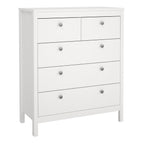 Maria Trio- 2 Drawer Bedside/ 3+2 Chest/ 3 Door Wardrobe in White