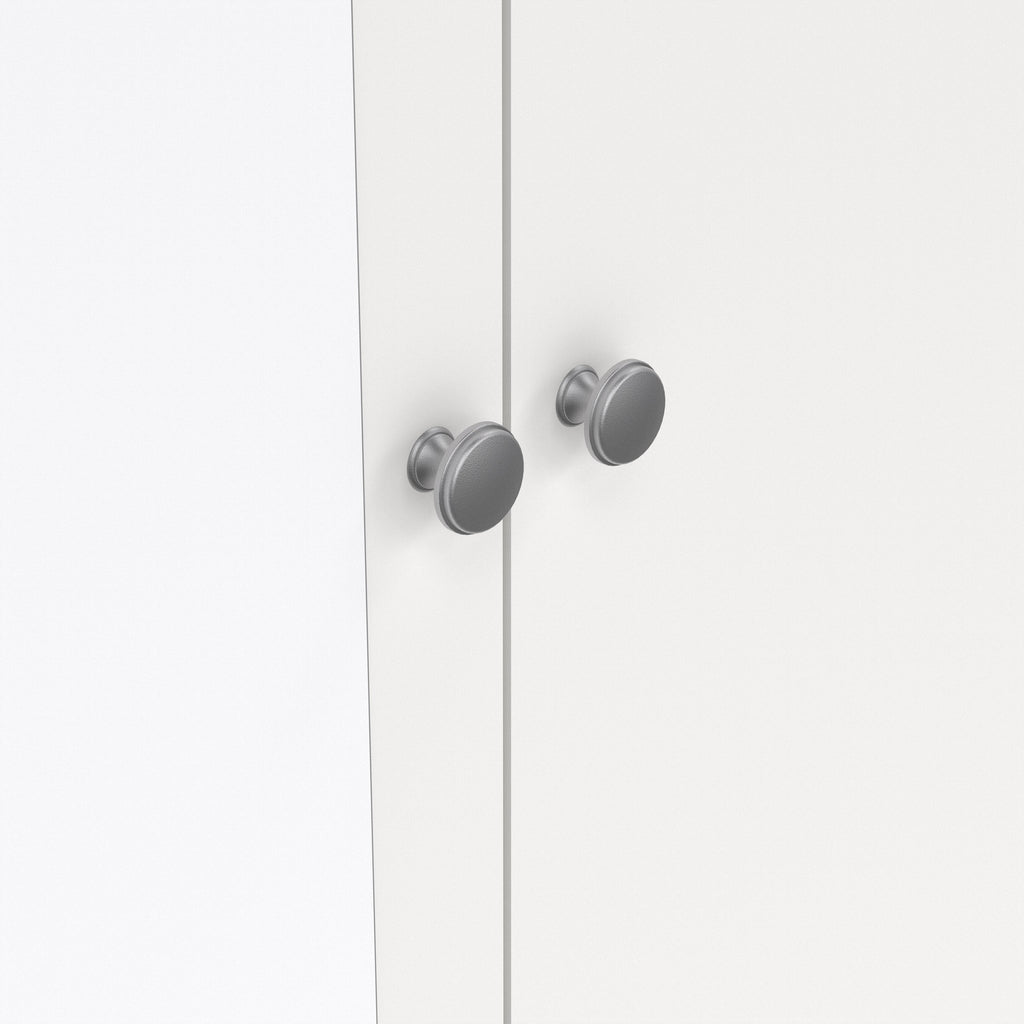 Maria Wardrobe with 1 Door 1 Mirror Door 2 Drawers White