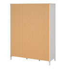 Maria  Wardrobe with 2 Doors 1 Mirror Door 2 Drawers White