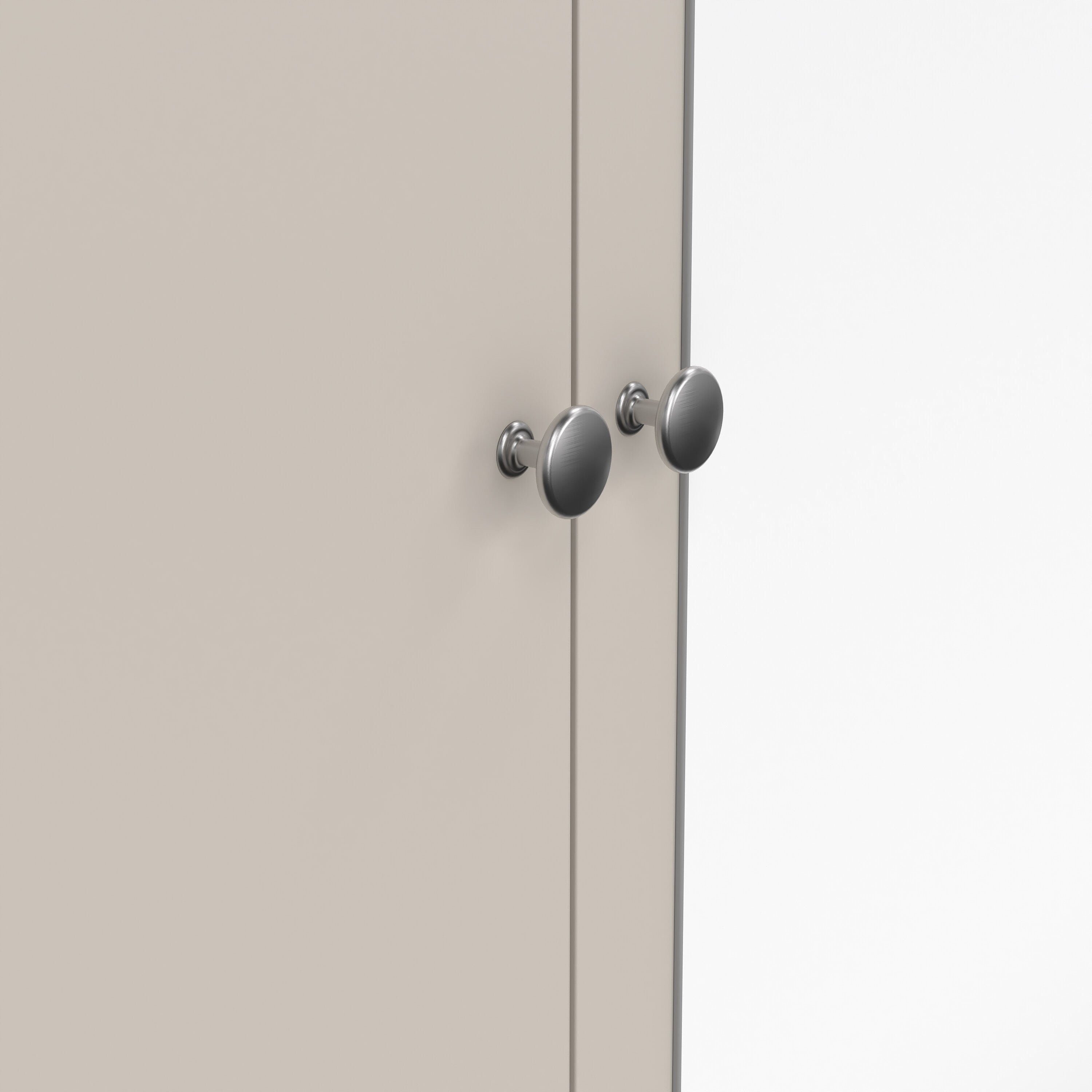 Maria Wardrobe with 2 Doors + 1 Mirror Door + 2 Drawers in Cashmere