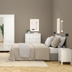 Maria Bedside Table 2 Drawers in White