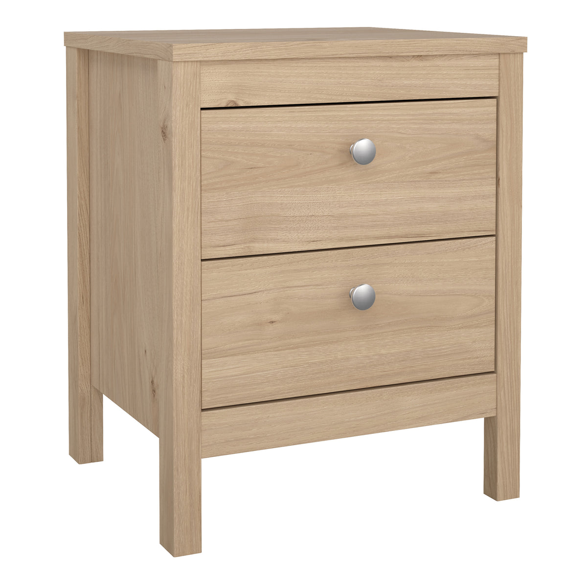 Maria Bedside Table 2 Drawers in Jackson Hickory Oak