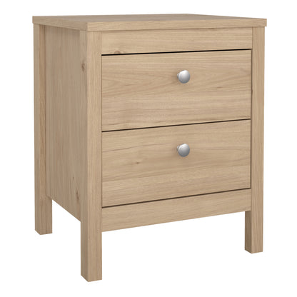 Maria Bedside Table 2 Drawers in Jackson Hickory Oak