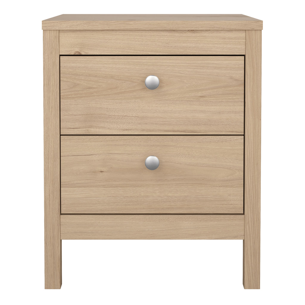Maria Bedside Table 2 Drawers in Jackson Hickory Oak