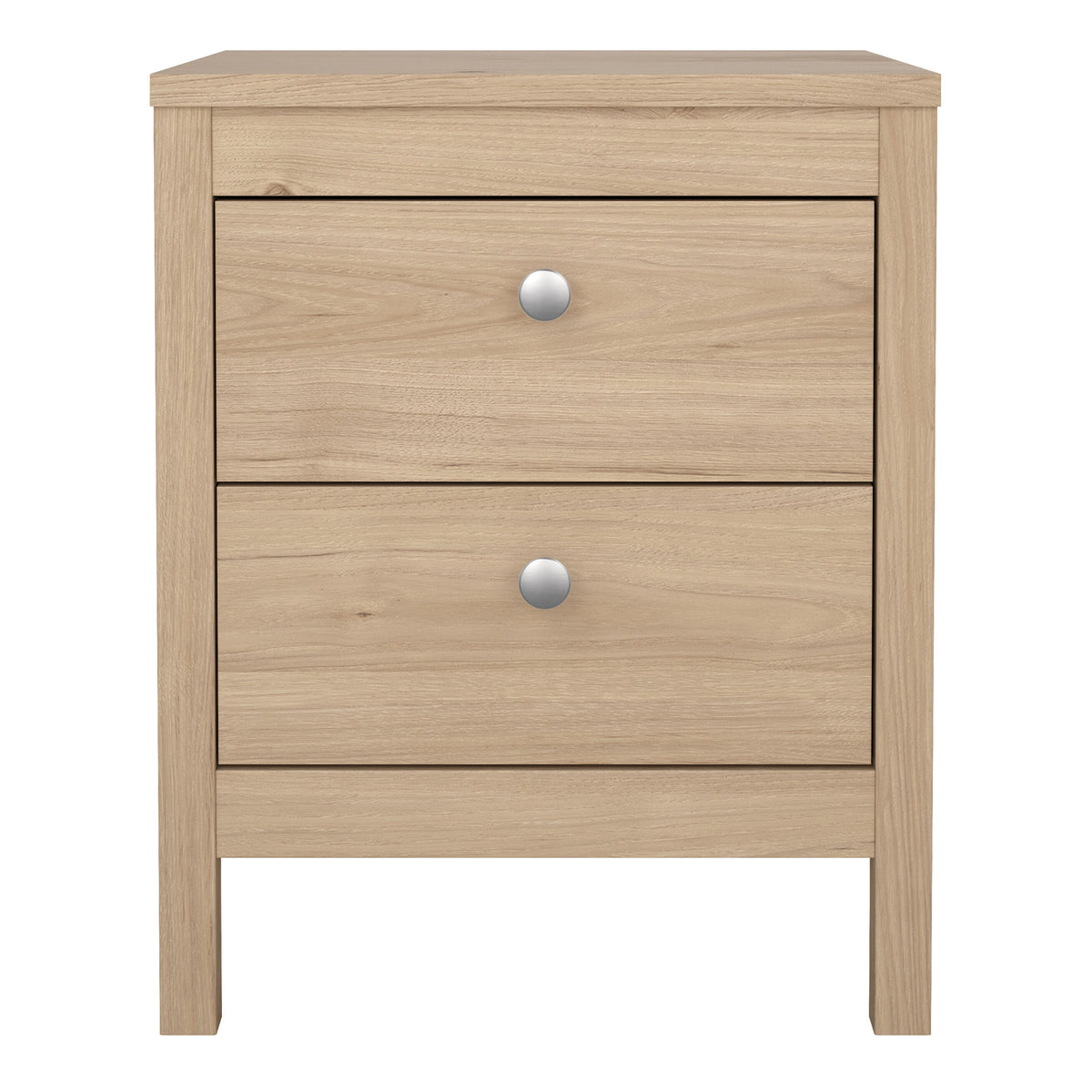 Maria Bedside Table 2 Drawers in Jackson Hickory Oak