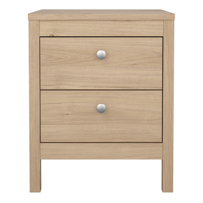 Maria Bedside Table 2 Drawers in Jackson Hickory Oak