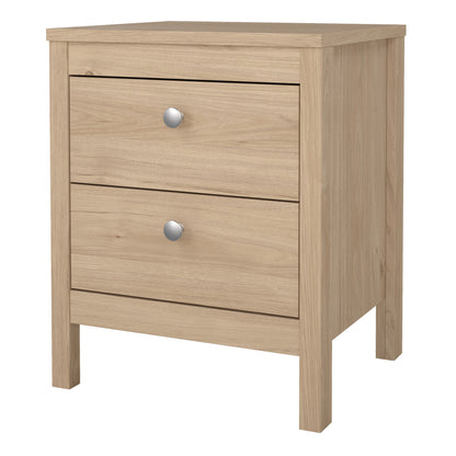Maria Bedside Table 2 Drawers in Jackson Hickory Oak
