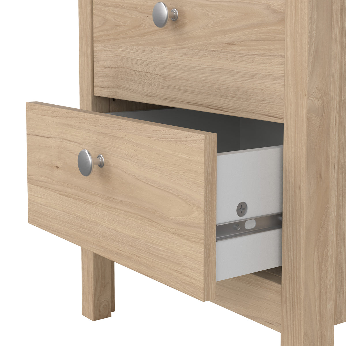 Maria Bedside Table 2 Drawers in Jackson Hickory Oak