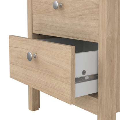 Maria Bedside Table 2 Drawers in Jackson Hickory Oak