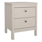 Maria Bedside Table 2 Drawers in Cashmere