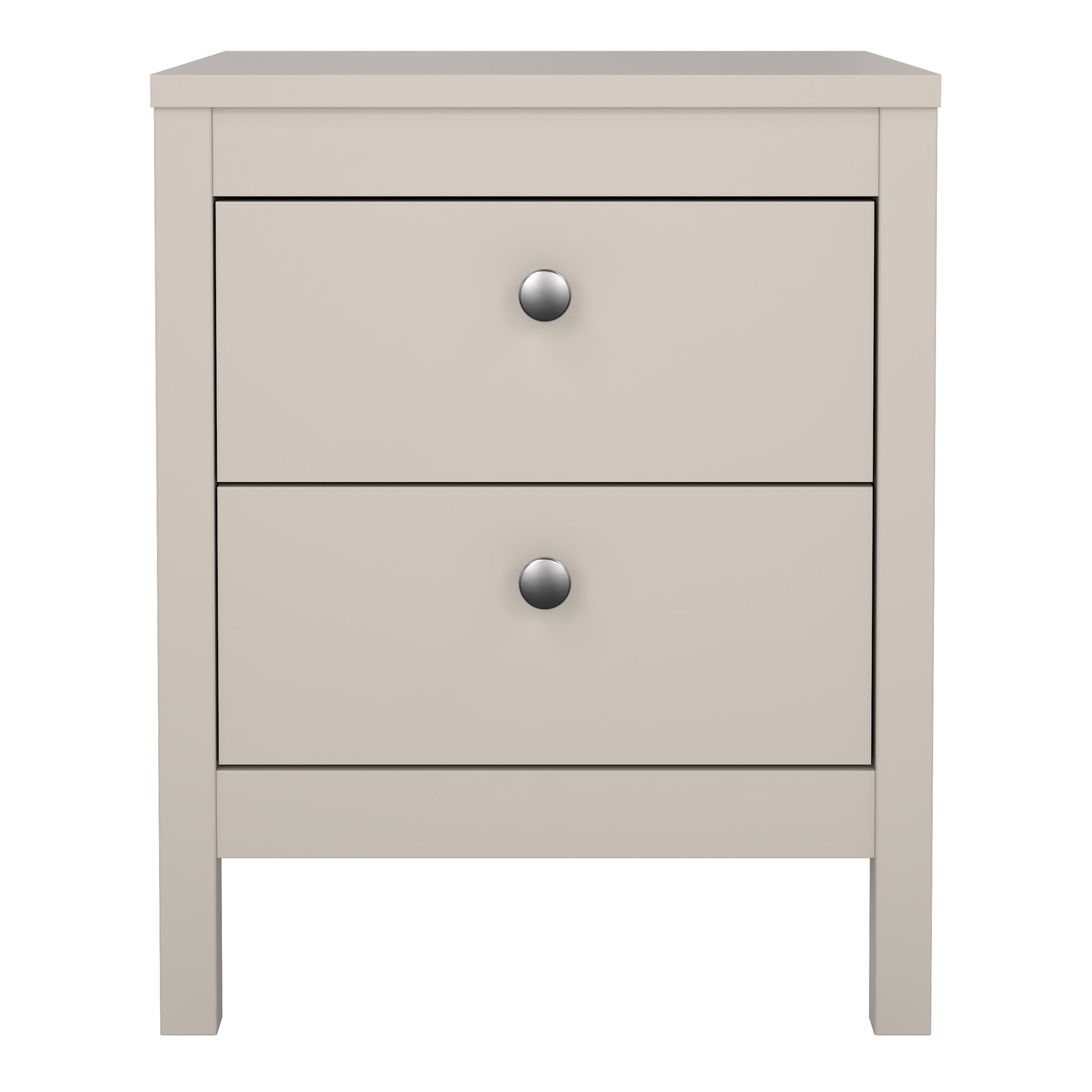 Maria Bedside Table 2 Drawers in Cashmere