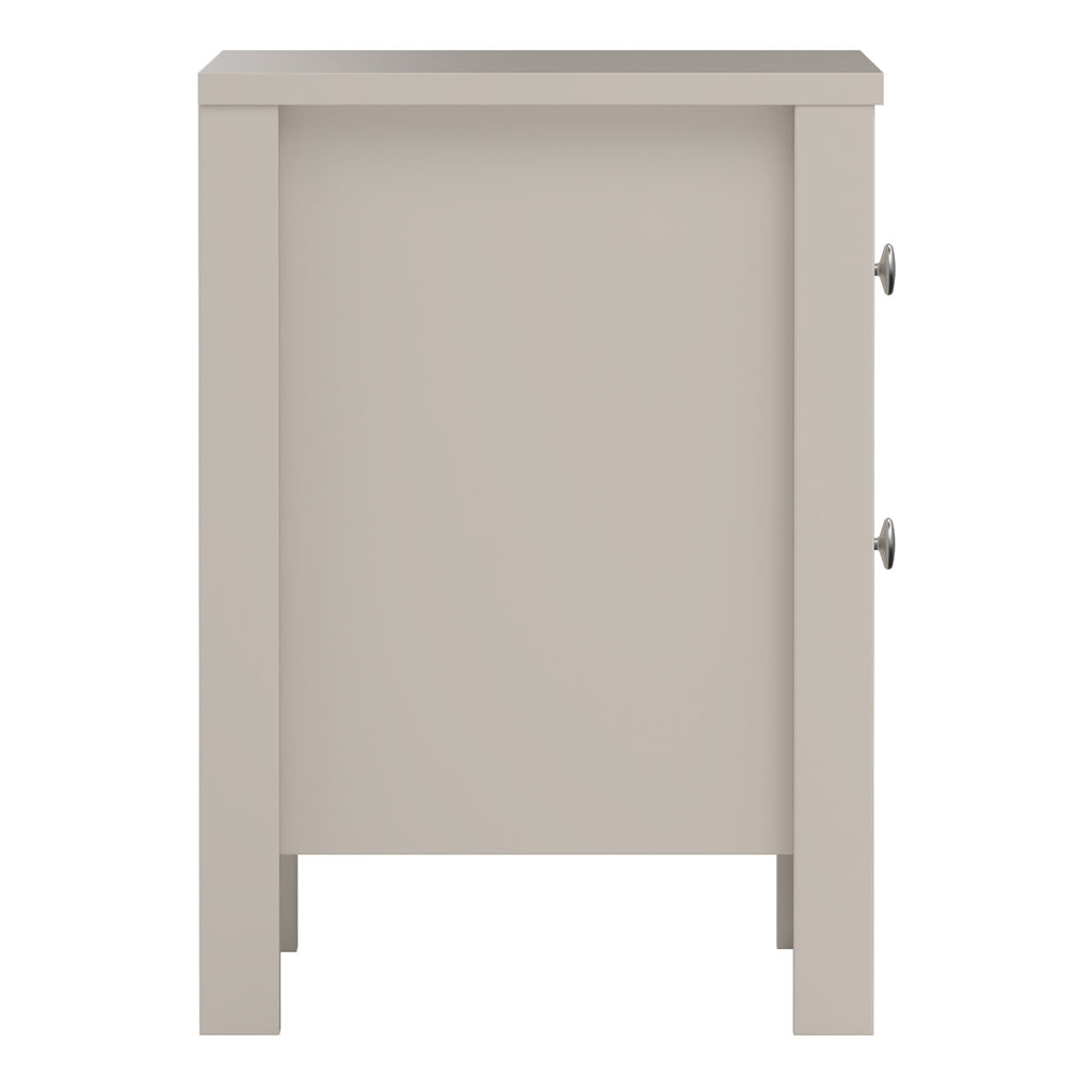 Maria Bedside Table 2 Drawers in Cashmere
