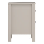 Maria Bedside Table 2 Drawers in Cashmere