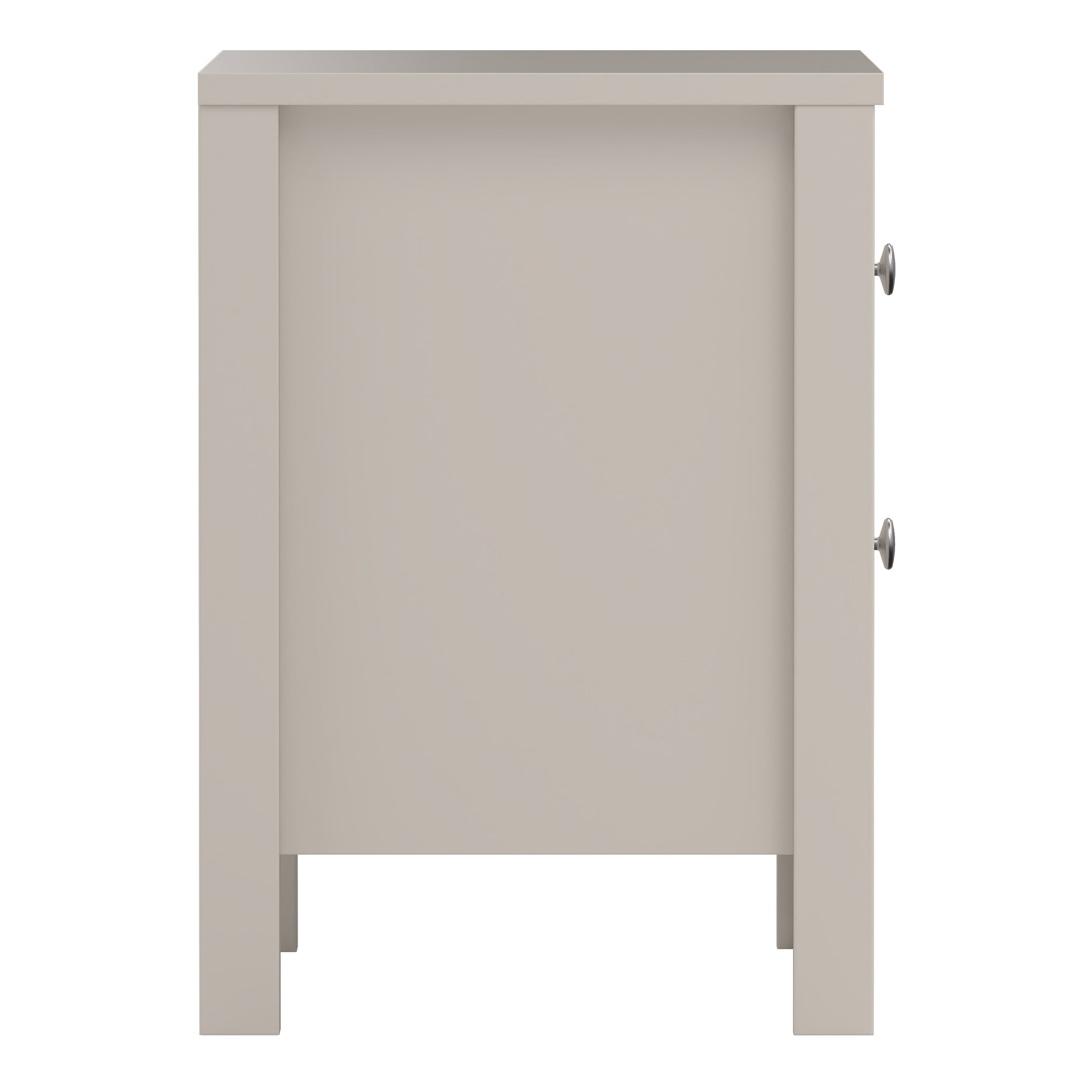 Maria Bedside Table 2 Drawers in Cashmere