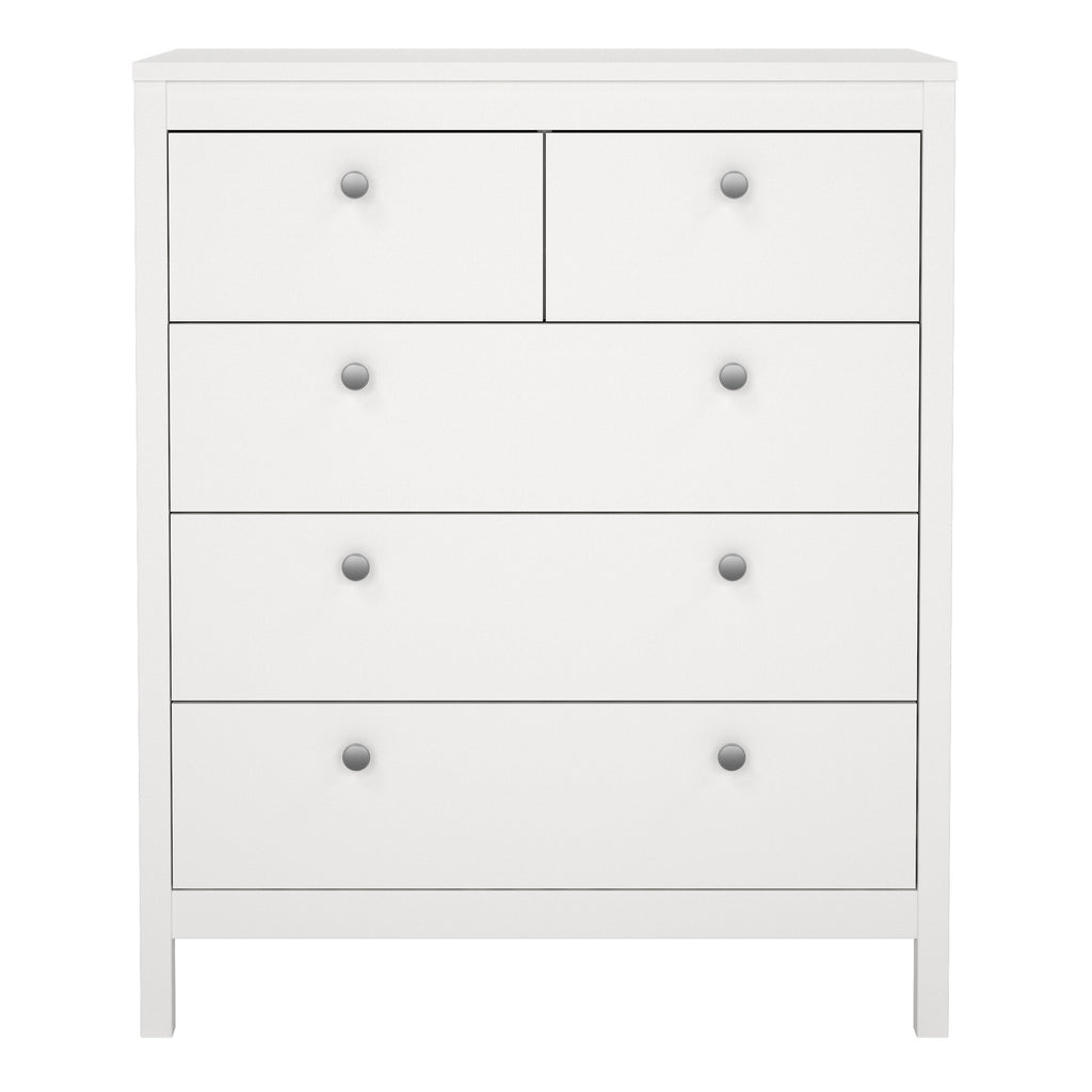 Maria Chest 3+2 Drawers in White