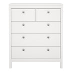 Maria Chest 3+2 Drawers in White