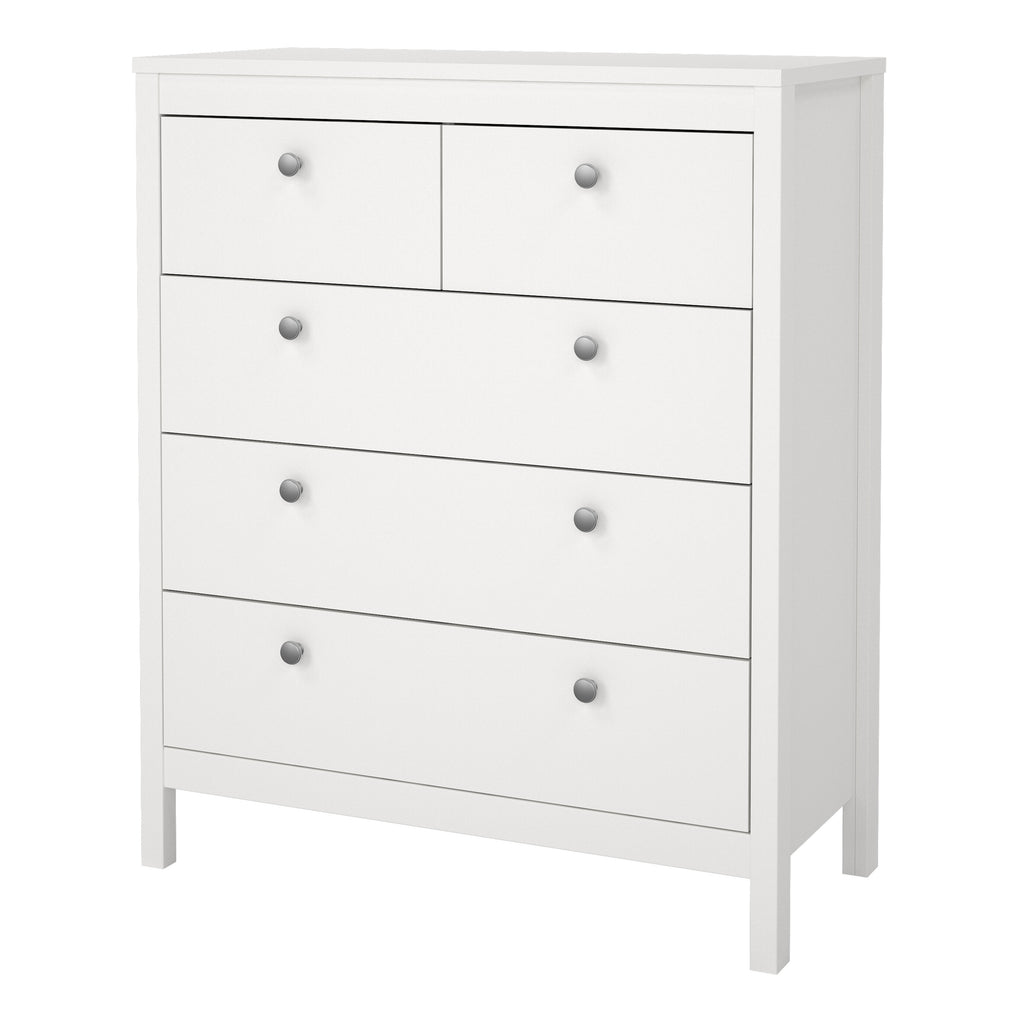 Maria Chest 3+2 Drawers in White