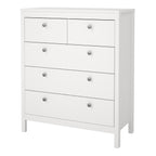 Maria Chest 3+2 Drawers in White