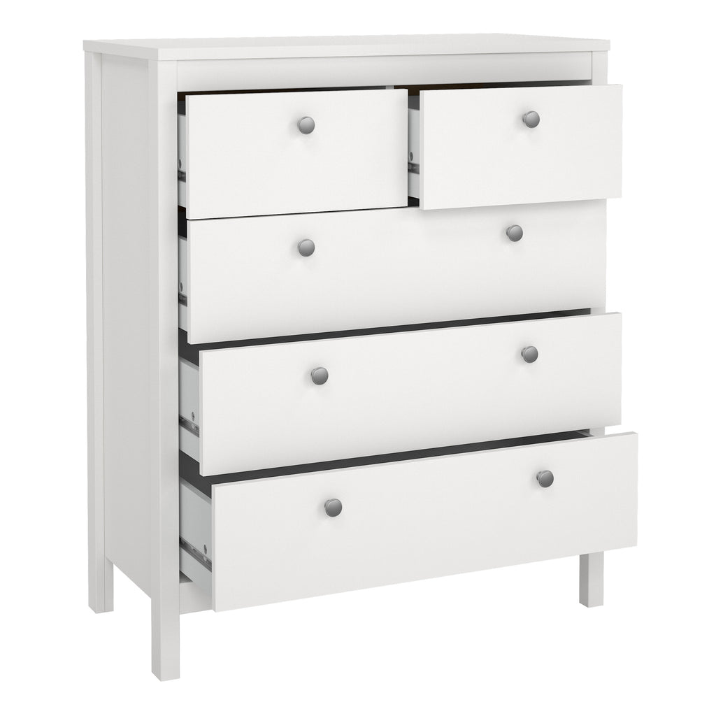 Maria Chest 3+2 Drawers in White