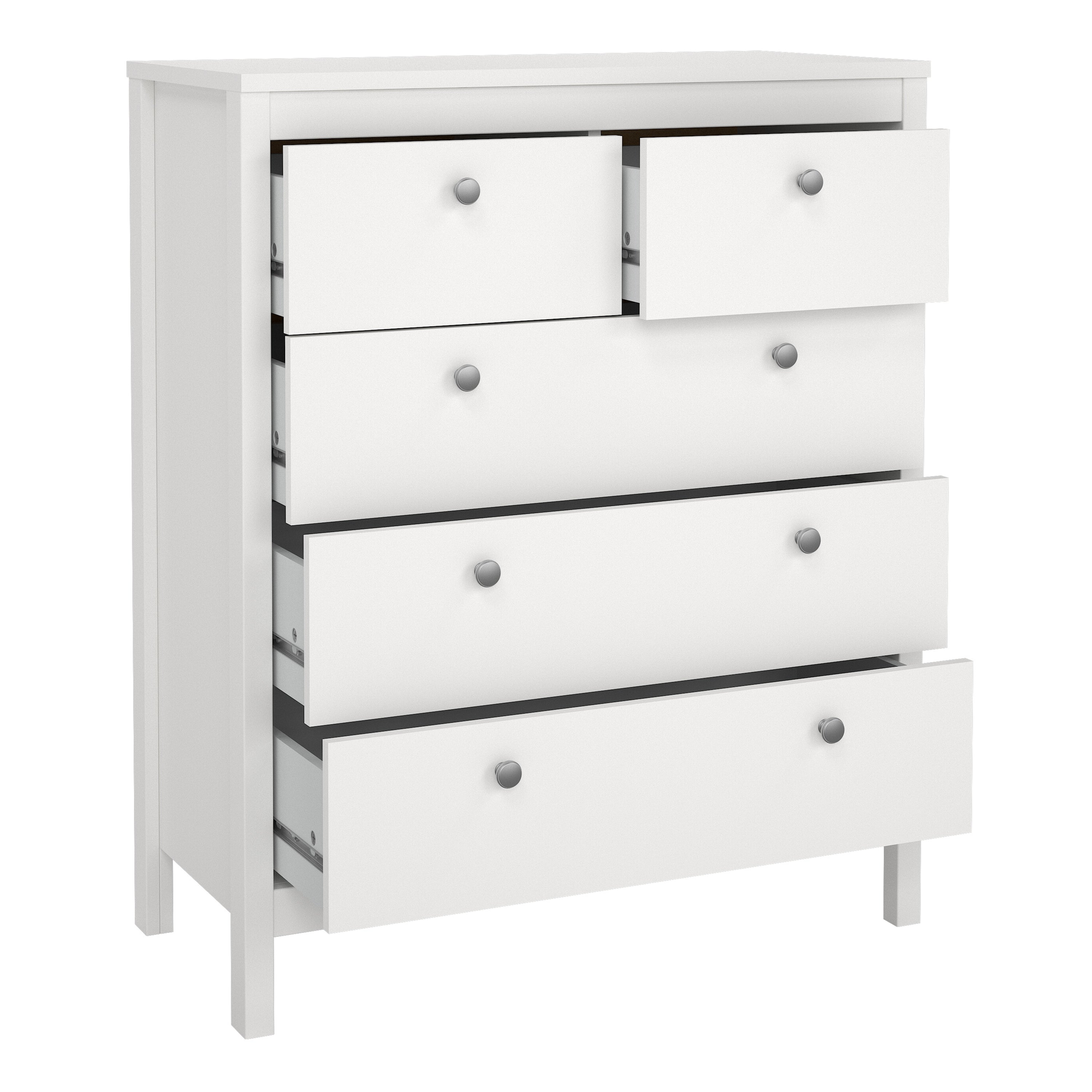 Maria Chest 3+2 Drawers in White