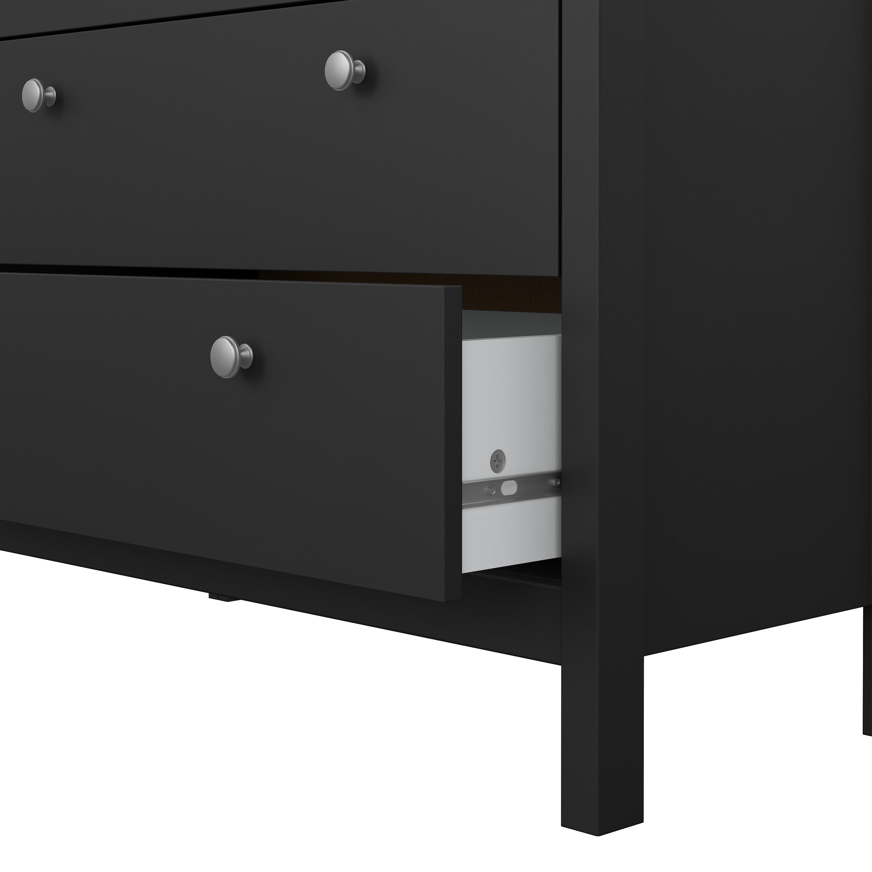 Maria Chest 3+2 Drawers in Matt Black