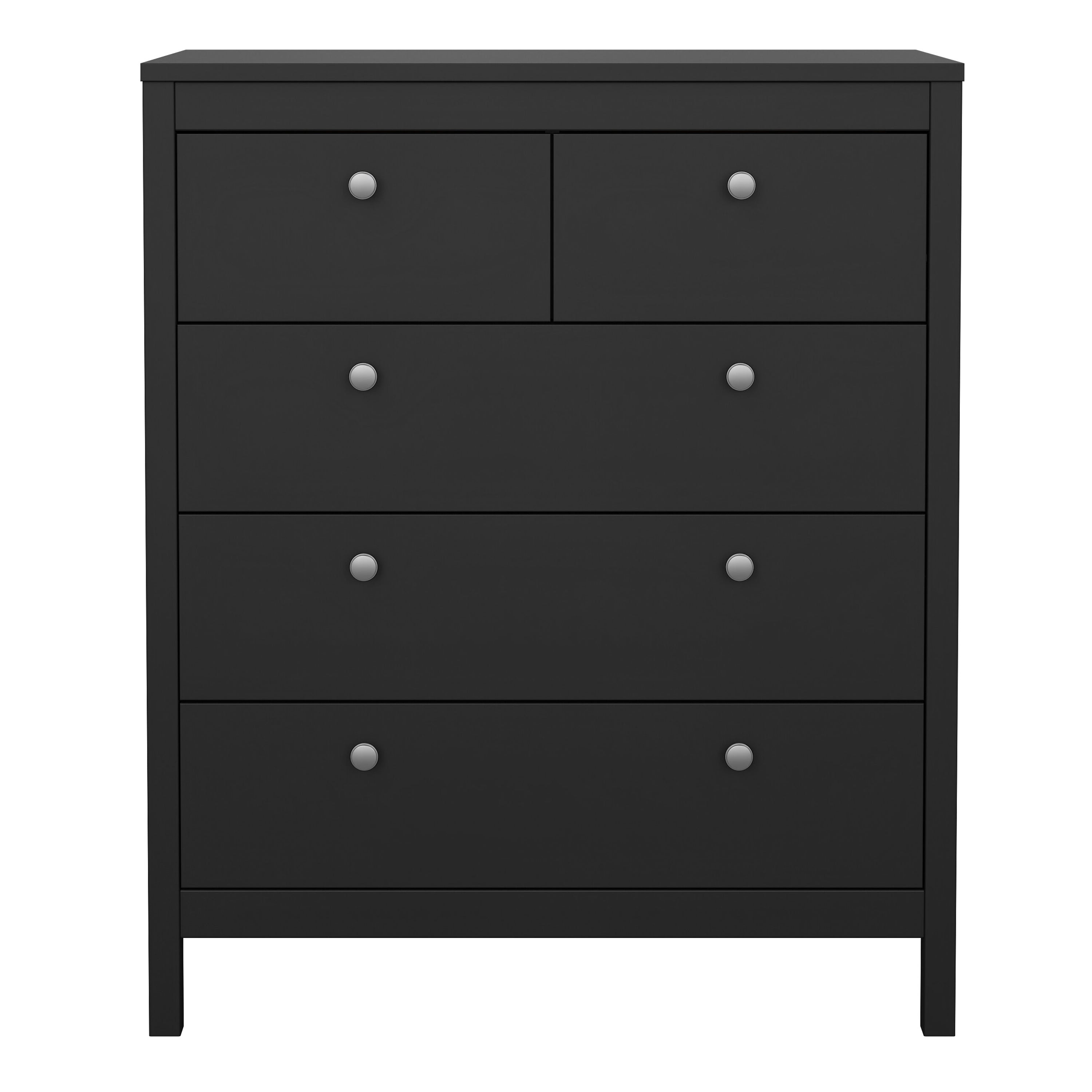 Maria Chest 3+2 Drawers in Matt Black