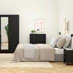 Maria Chest 3+2 Drawers in Matt Black