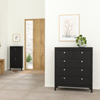 Maria Chest 3+2 Drawers in Matt Black