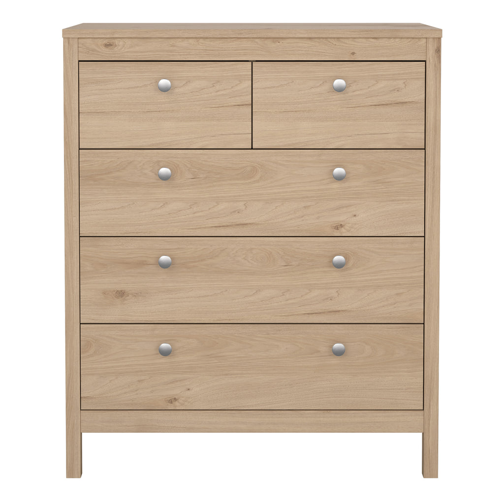 Maria Chest 3+2 Drawers in Jackson Hickory Oak