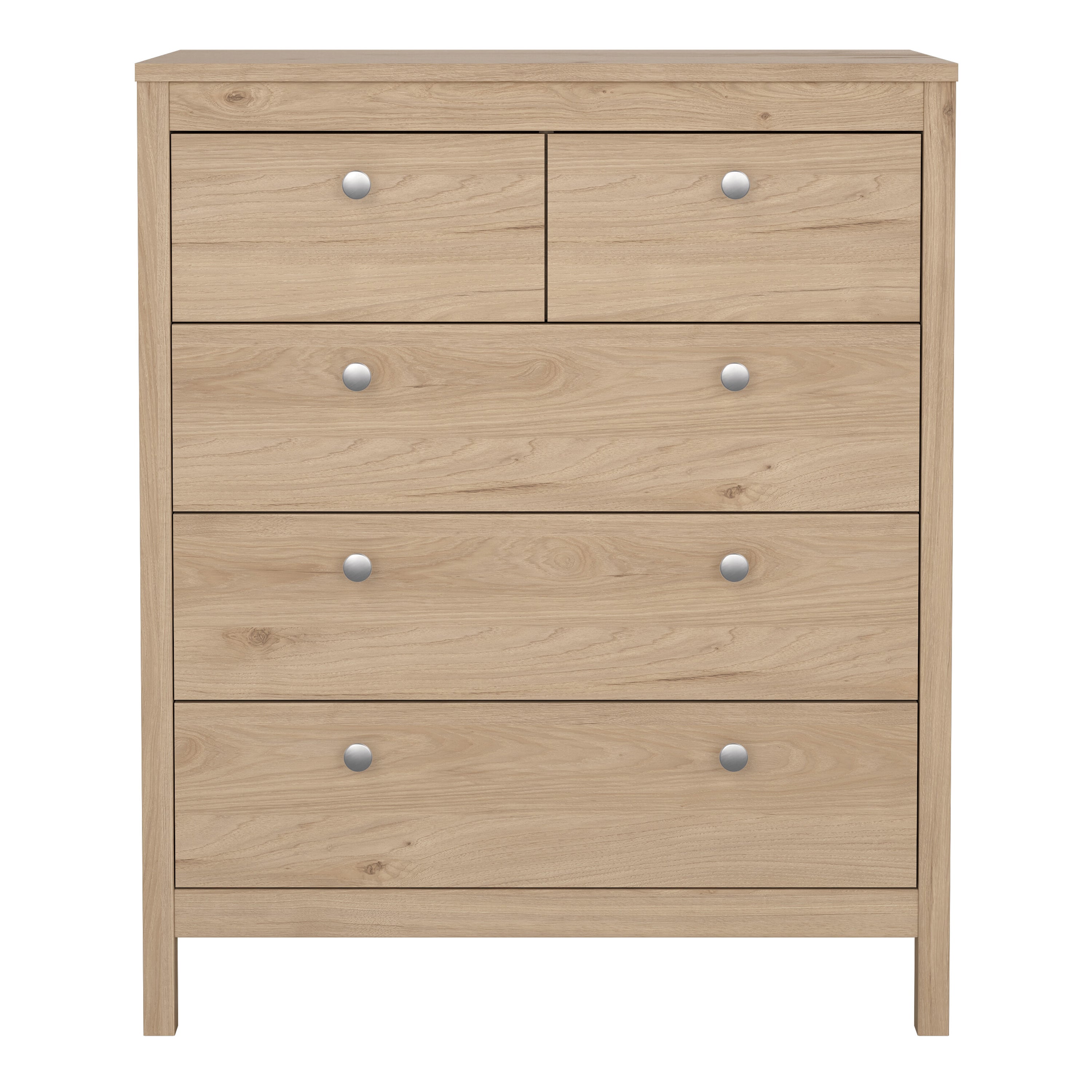 Maria Chest 3+2 Drawers in Jackson Hickory Oak