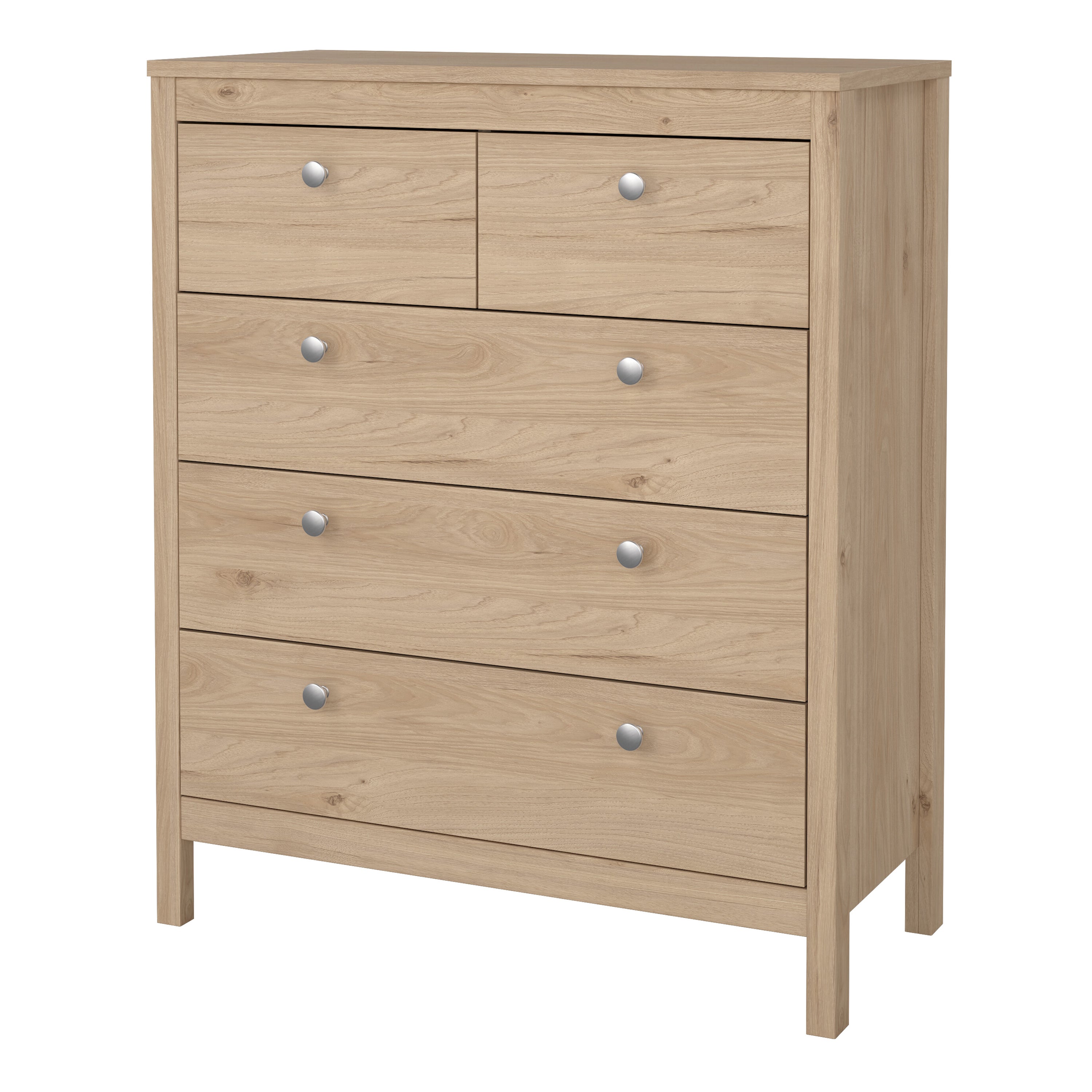 Maria Chest 3+2 Drawers in Jackson Hickory Oak