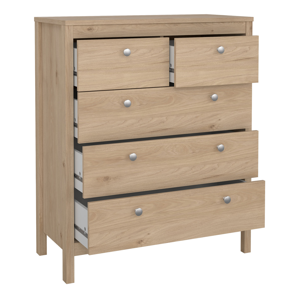 Maria Chest 3+2 Drawers in Jackson Hickory Oak