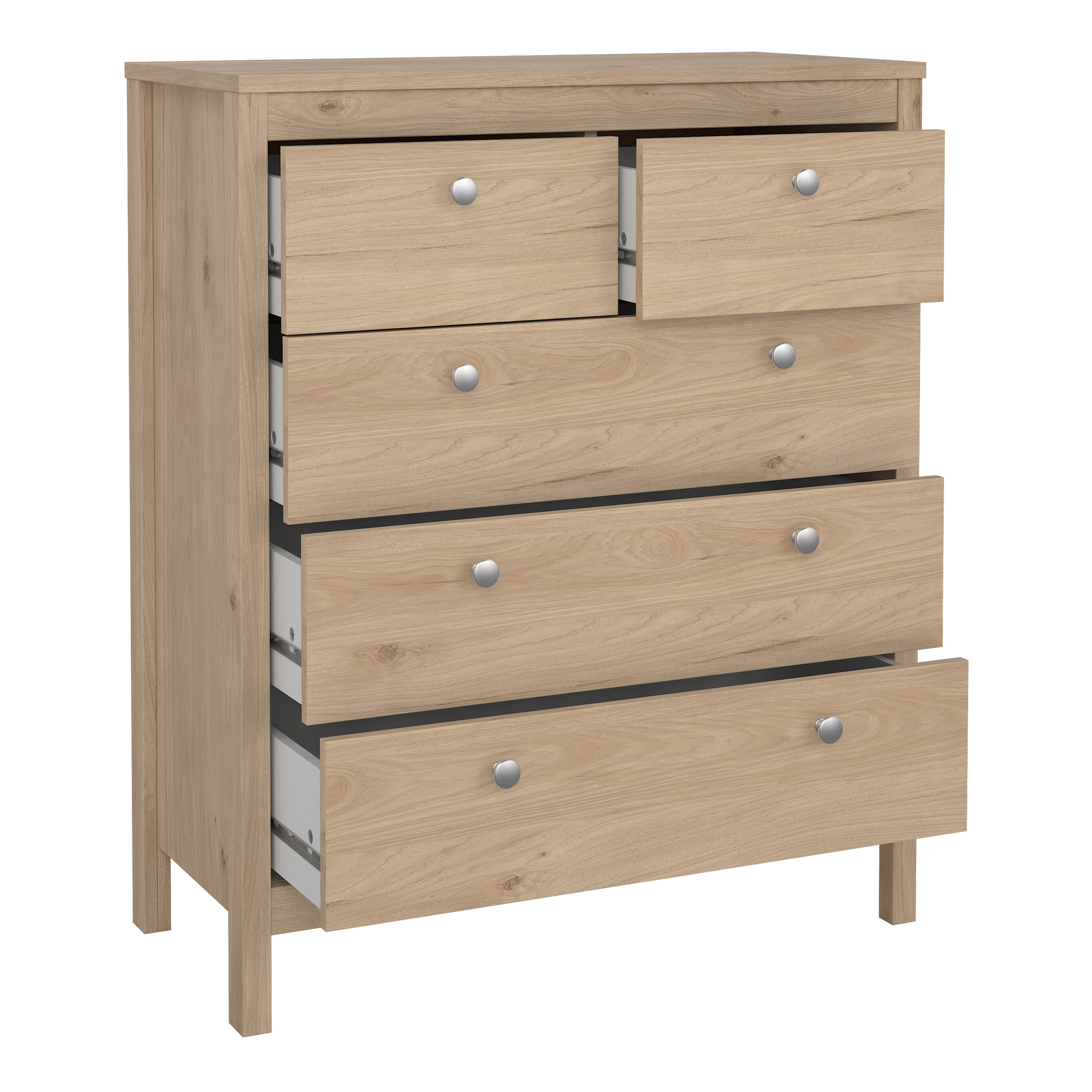 Maria Chest 3+2 Drawers in Jackson Hickory Oak