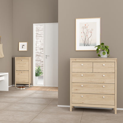 Maria Chest 3+2 Drawers in Jackson Hickory Oak