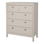 Maria Chest 3+2 Drawers in Cashmere