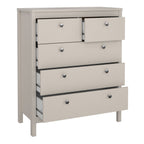 Maria Chest 3+2 Drawers in Cashmere