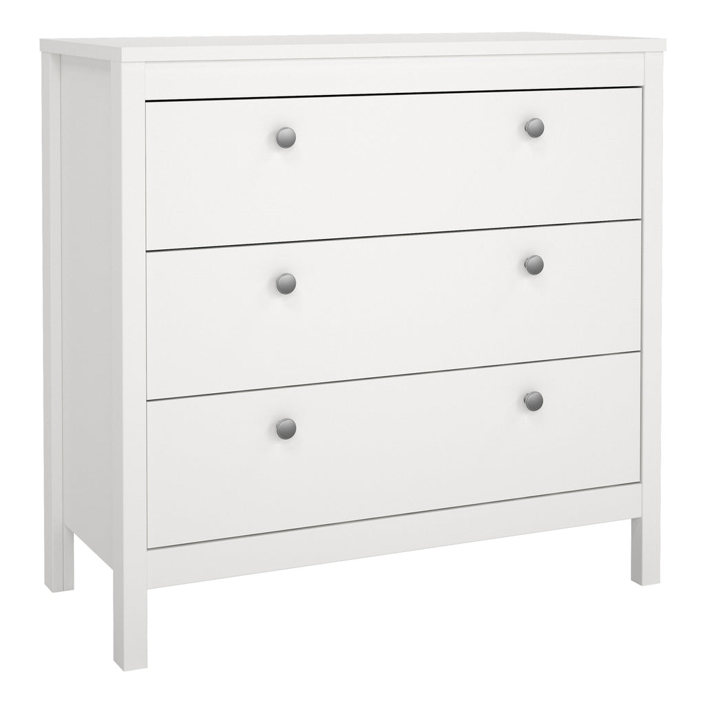 Maria Chest 3 Drawers in White