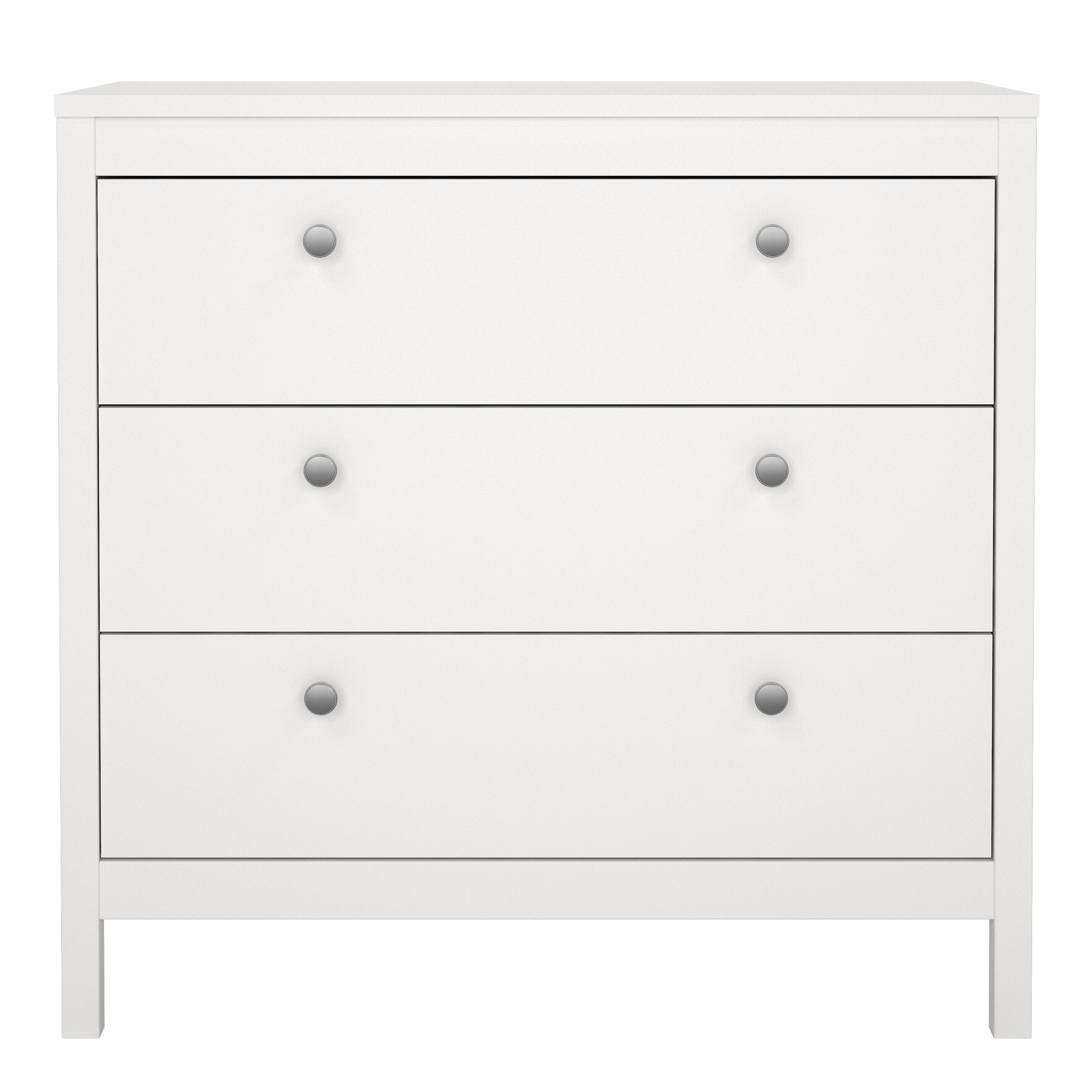 Maria Chest 3 Drawers in White