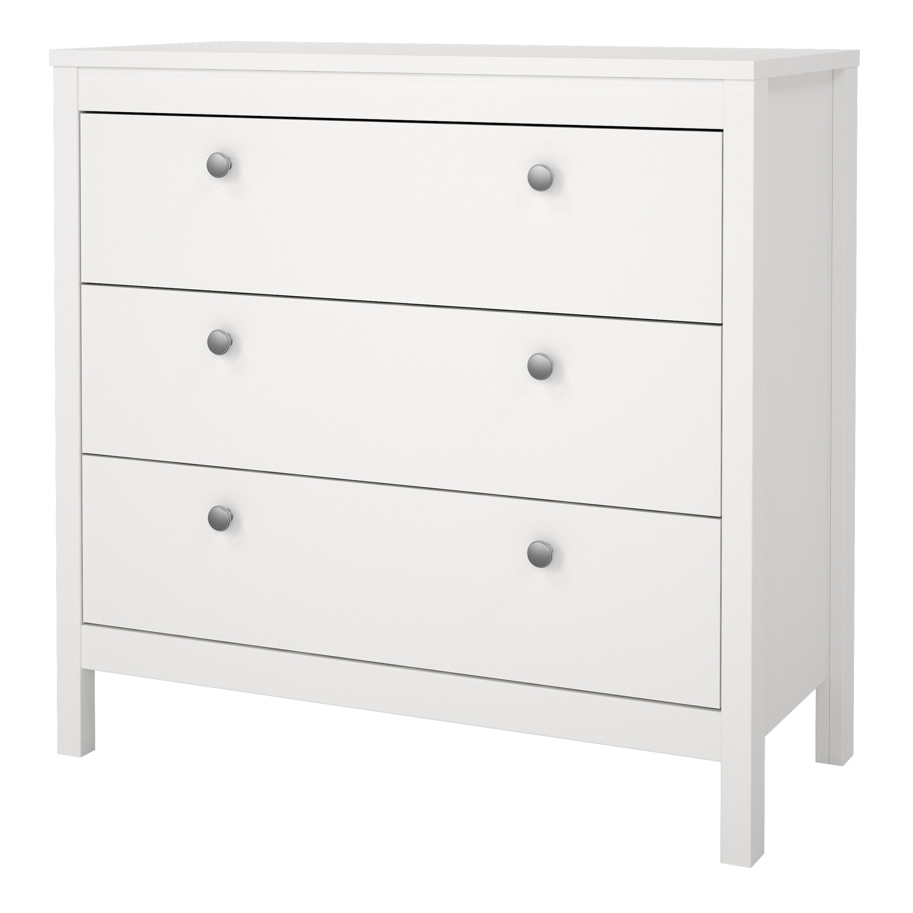 Maria Chest 3 Drawers in White