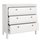 Maria Chest 3 Drawers in White