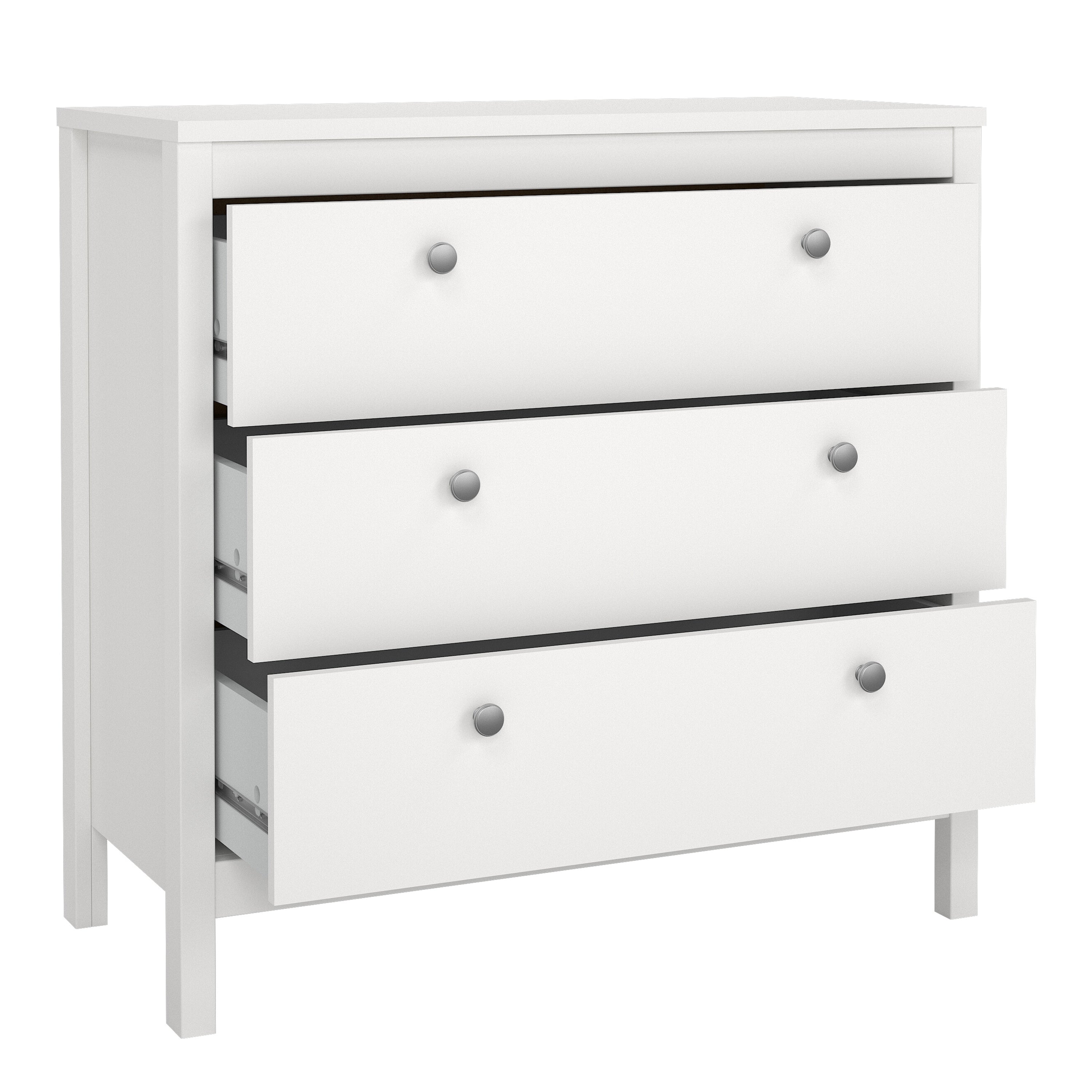 Maria Chest 3 Drawers in White