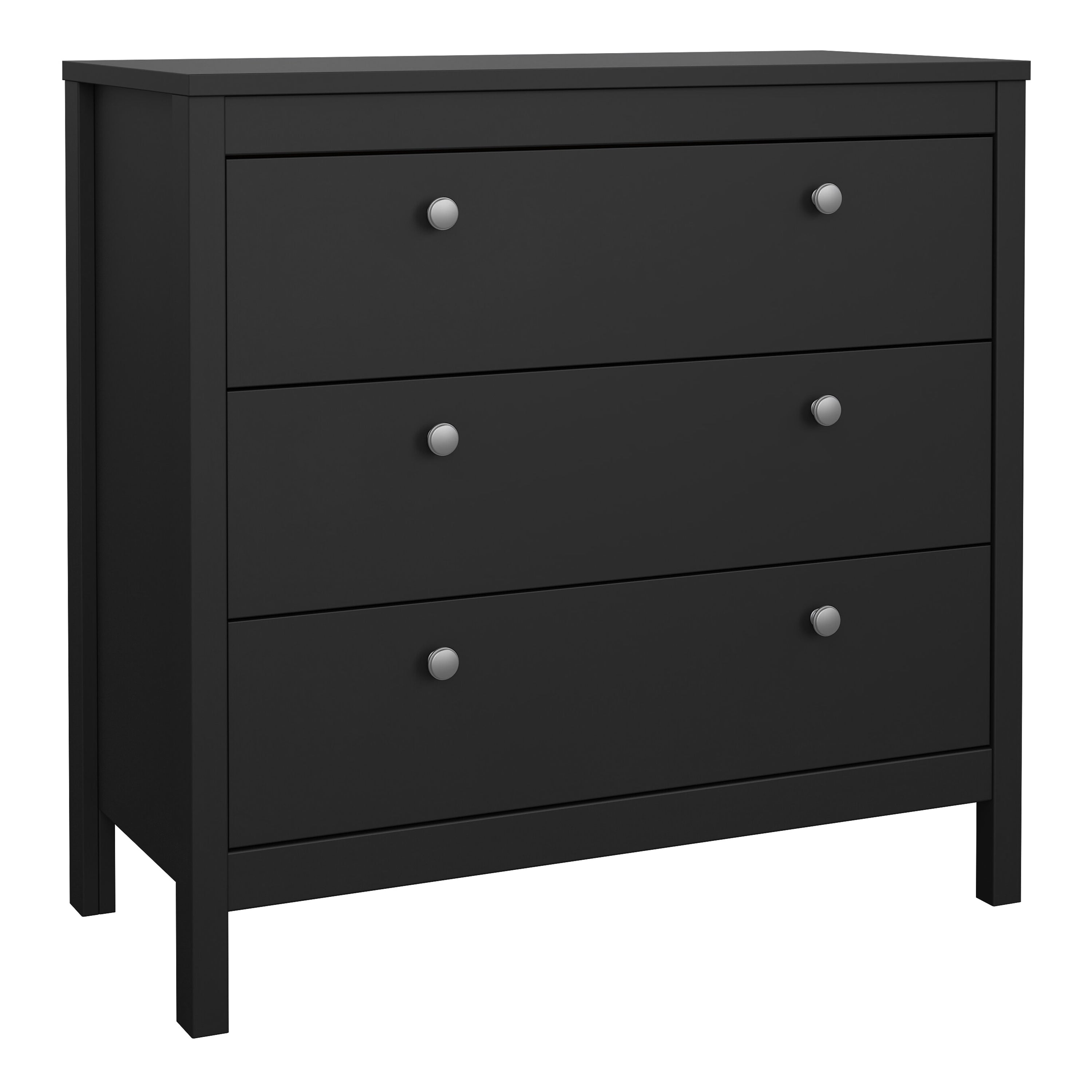 Maria Chest 3 Drawers in Matt Black