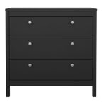 Maria Chest 3 Drawers in Matt Black