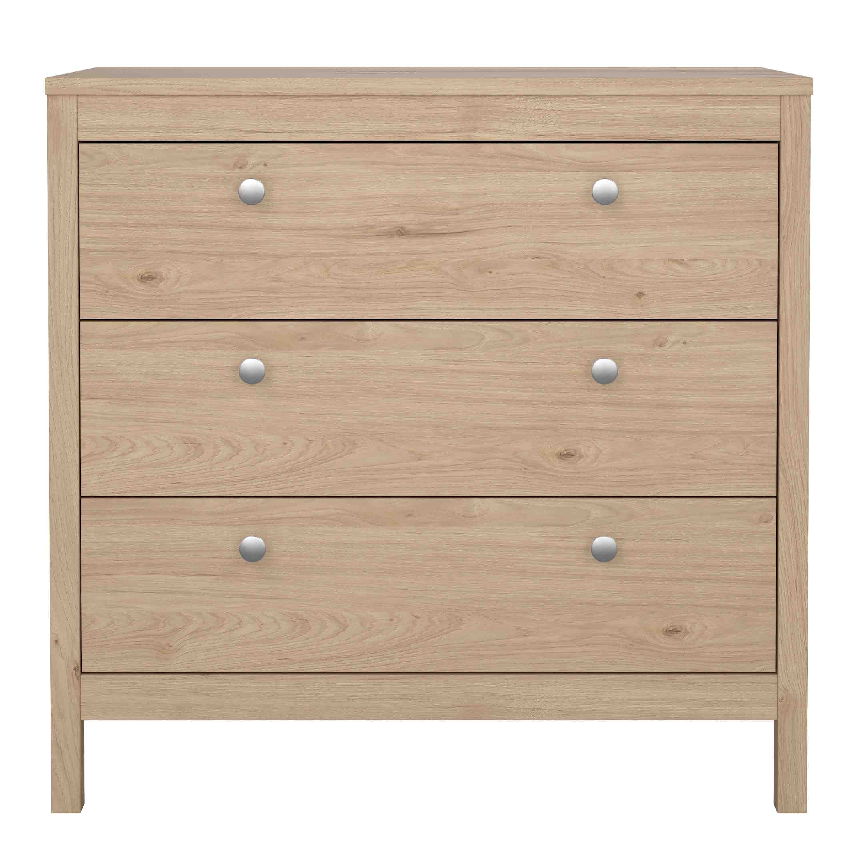 Maria Chest 3 Drawers in Jackson Hickory Oak