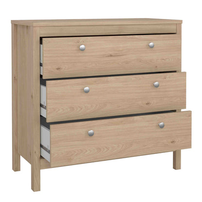 Maria Chest 3 Drawers in Jackson Hickory Oak