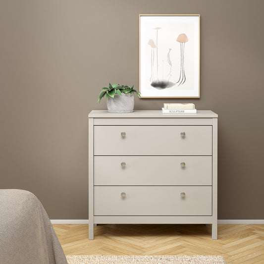 Maria Chest 3 Drawers in Cashmere