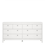 Maria Double Dresser 4+4 Drawers in White